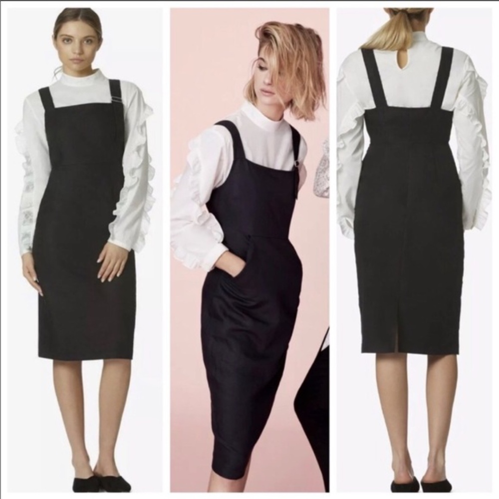Avec Les Filles Joyce Azria Structured Apron Dress